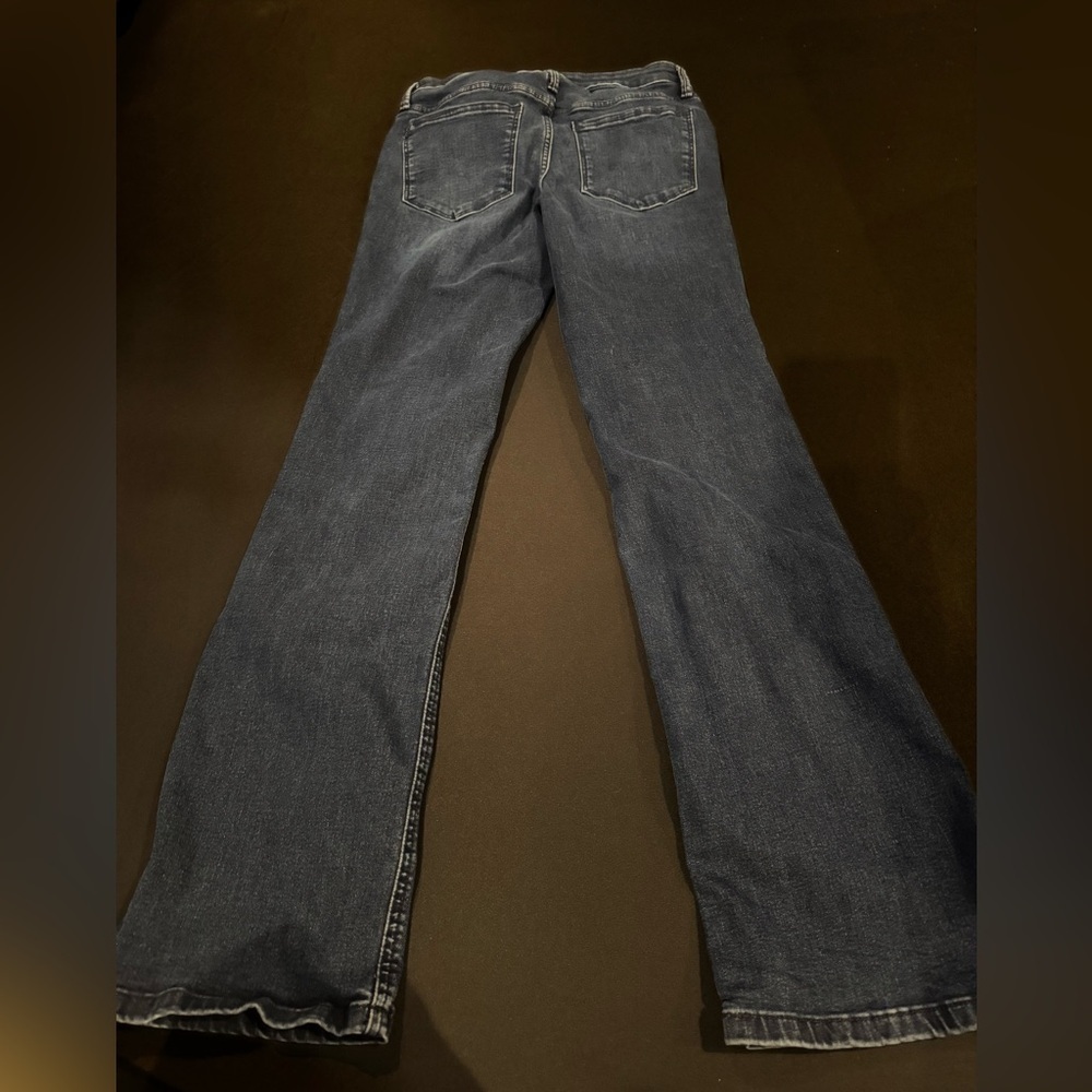 Simply Vera Vera Wang Dark Wash Flare Jeans Size 27 4R Boho - Picture 3 of 7